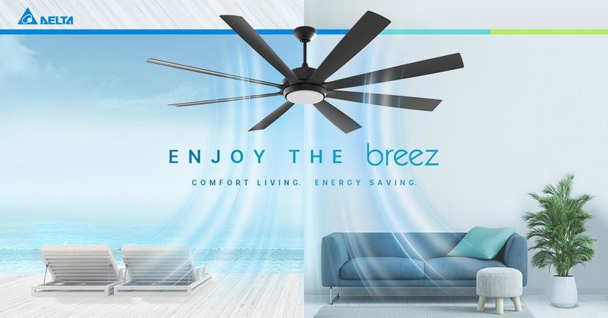 New Delta Breez Ceiling Fans Offer Chic Design and Year-round Comfort for Your Home and Business 